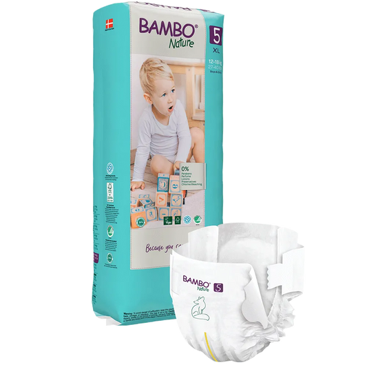 Bambo Nature Fraldas 5, (12-18 kg / 27-40 lbs), 44 unidades.