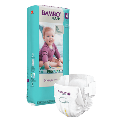 Bambo Nature Fraldas 4, (7-14 kg / 15-31 lbs), 48 unidades.