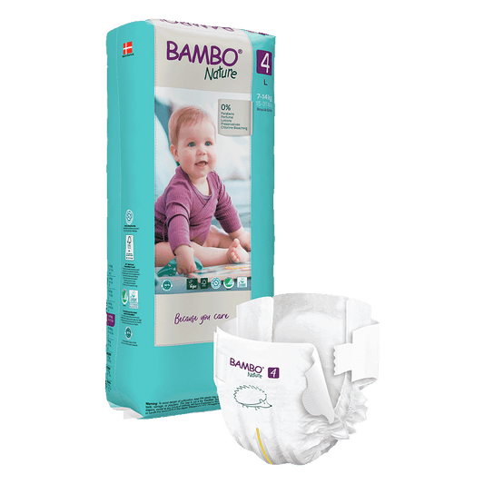 Bambo Nature Fraldas 4, (7-14 kg / 15-31 lbs), 48 unidades.