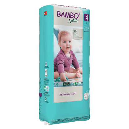Bambo Nature Fraldas 4, (7-14 kg / 15-31 lbs), 48 unidades.