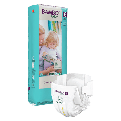 Bambo Nature Fraldas 6, (16+ kg / 35+ lbs), 40 unidades.