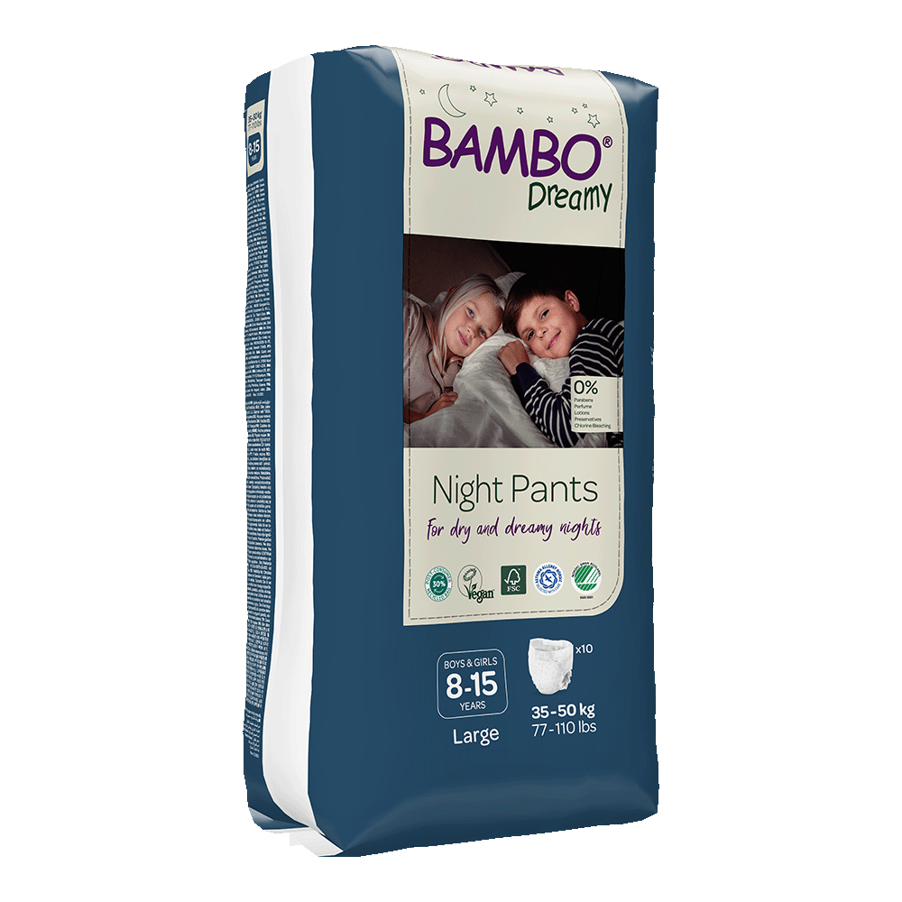 Fraldas Noturnas Bambo Dreamy, 8 e 15 anos